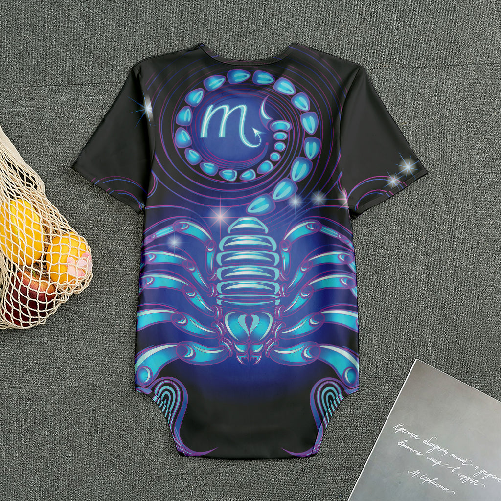 Dark Scorpio Zodiac Sign Print Men's Bodysuit