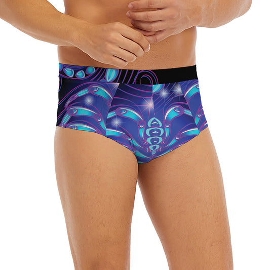 Dark Scorpio Zodiac Sign Print Men's Briefs