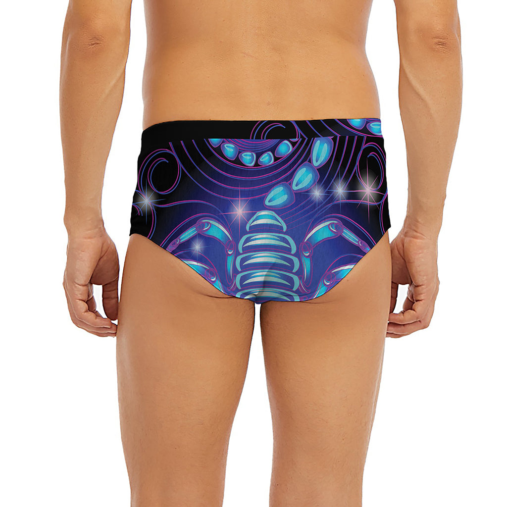Dark Scorpio Zodiac Sign Print Men's Briefs