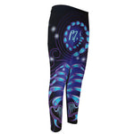 Dark Scorpio Zodiac Sign Print Men's Compression Pants