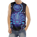 Dark Scorpio Zodiac Sign Print Men's Fitness Tank Top