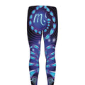 Dark Scorpio Zodiac Sign Print Men's Leggings