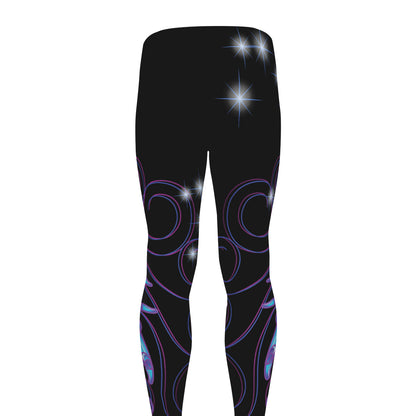Dark Scorpio Zodiac Sign Print Men's leggings
