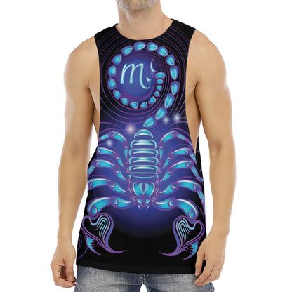 Dark Scorpio Zodiac Sign Print Men's Muscle Tank Top