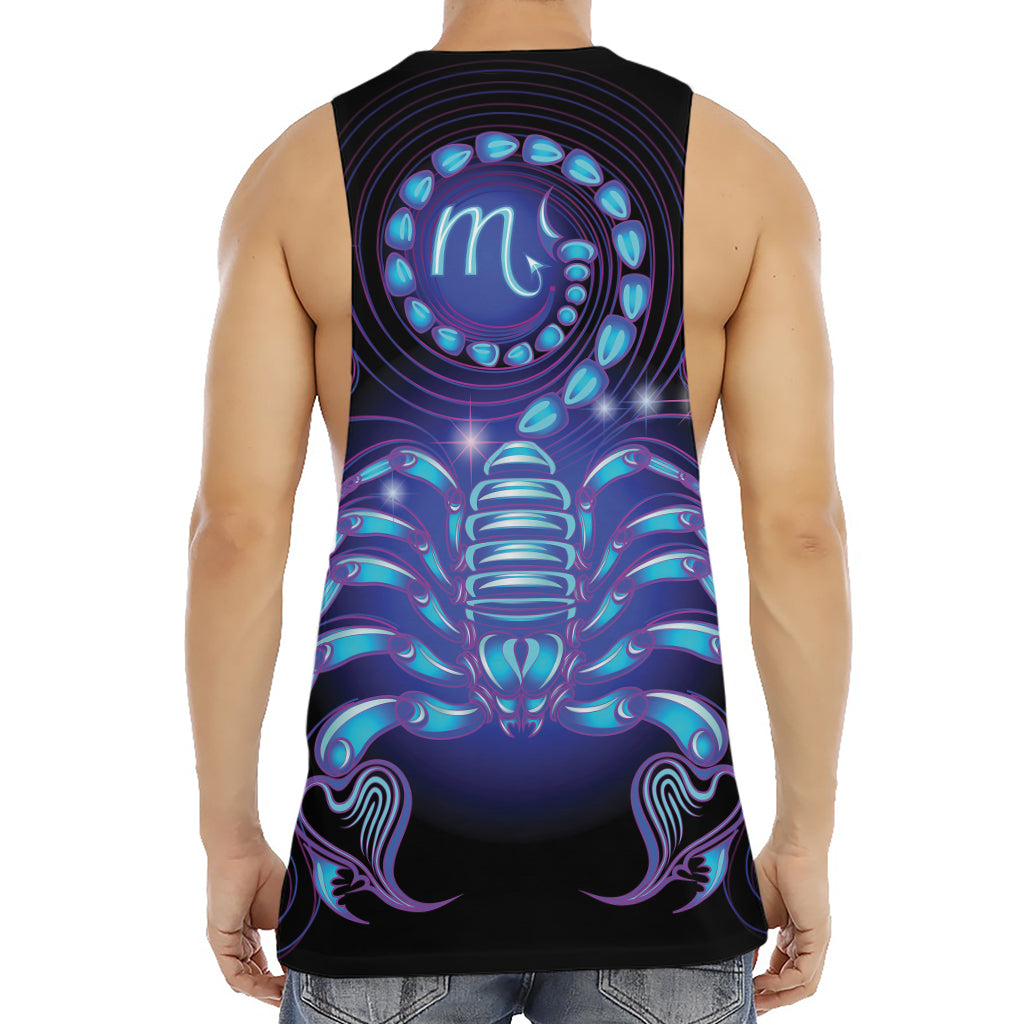 Dark Scorpio Zodiac Sign Print Men's Muscle Tank Top