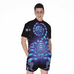 Dark Scorpio Zodiac Sign Print Men's Rompers