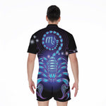 Dark Scorpio Zodiac Sign Print Men's Rompers