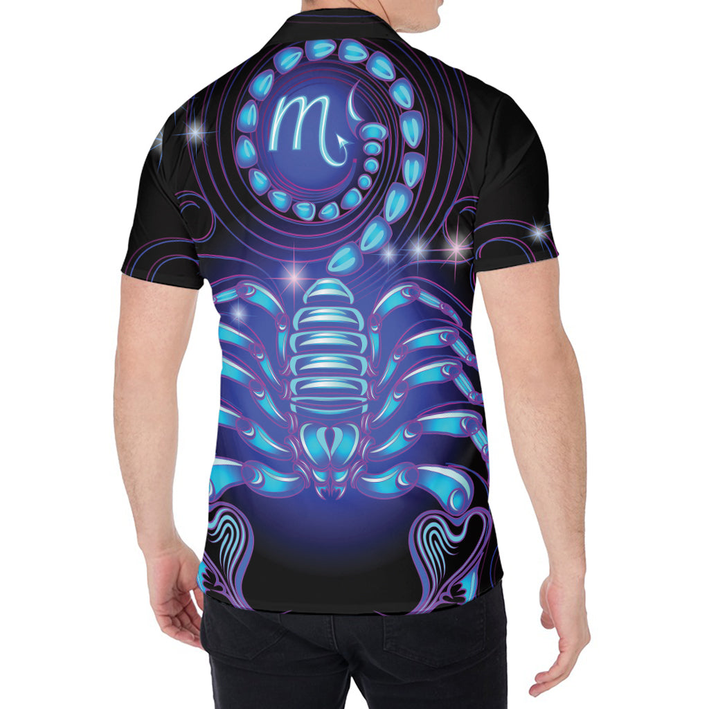 Dark Scorpio Zodiac Sign Print Men's Shirt