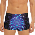 Dark Scorpio Zodiac Sign Print Men's Short Boxer Briefs