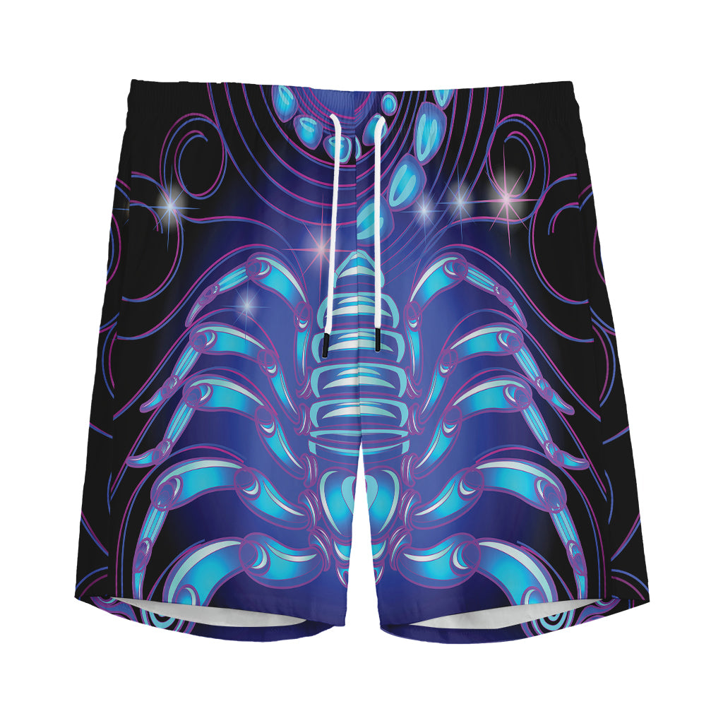 Dark Scorpio Zodiac Sign Print Men's Sports Shorts