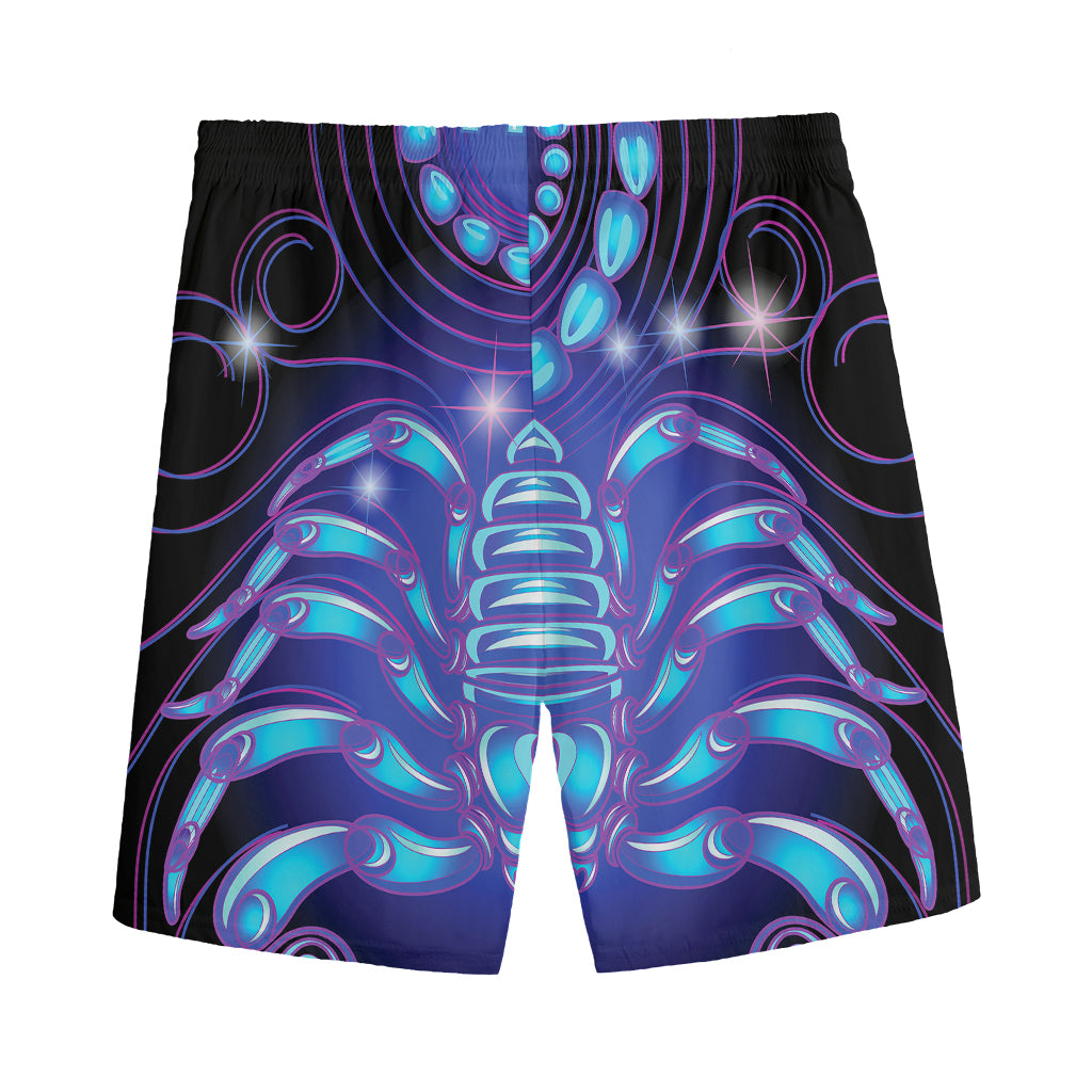 Dark Scorpio Zodiac Sign Print Men's Sports Shorts