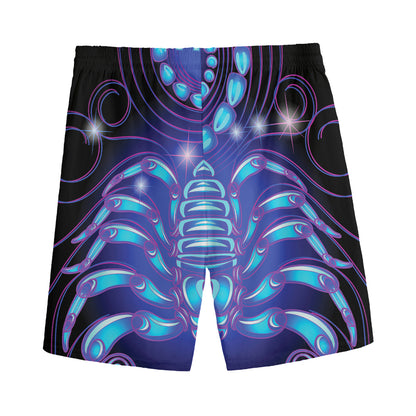 Dark Scorpio Zodiac Sign Print Men's Sports Shorts