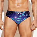 Dark Scorpio Zodiac Sign Print Men's Swim Briefs