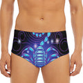 Dark Scorpio Zodiac Sign Print Men's Triangle Swim Briefs