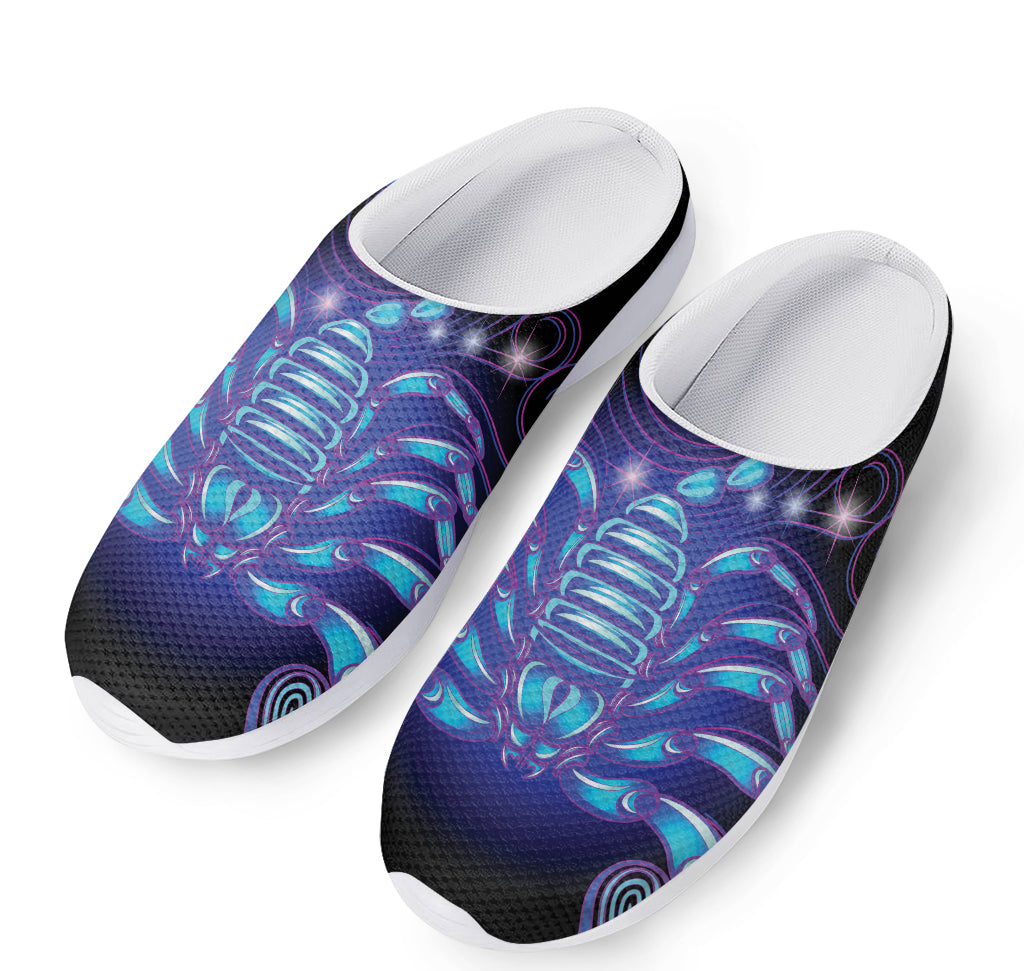 Dark Scorpio Zodiac Sign Print Mesh Casual Shoes