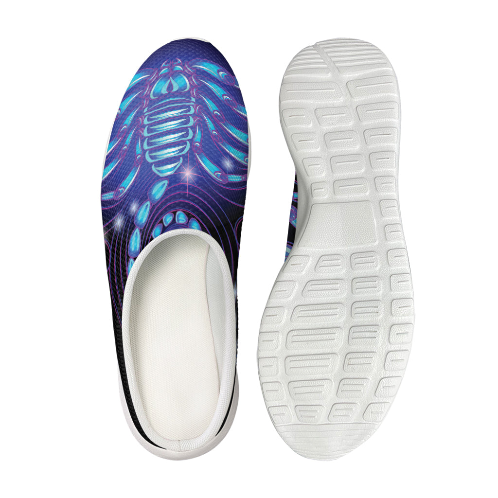 Dark Scorpio Zodiac Sign Print Mesh Casual Shoes