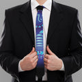 Dark Scorpio Zodiac Sign Print Necktie