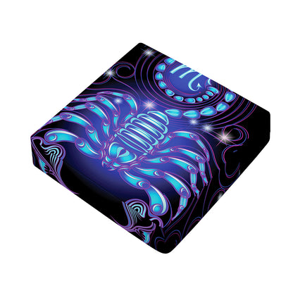 Dark Scorpio Zodiac Sign Print Outdoor Seat Cushion Cover