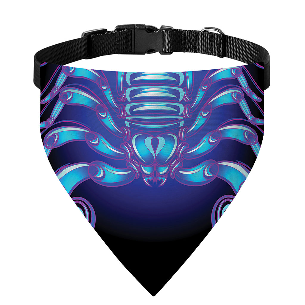 Dark Scorpio Zodiac Sign Print Over The Collar Dog Bandana