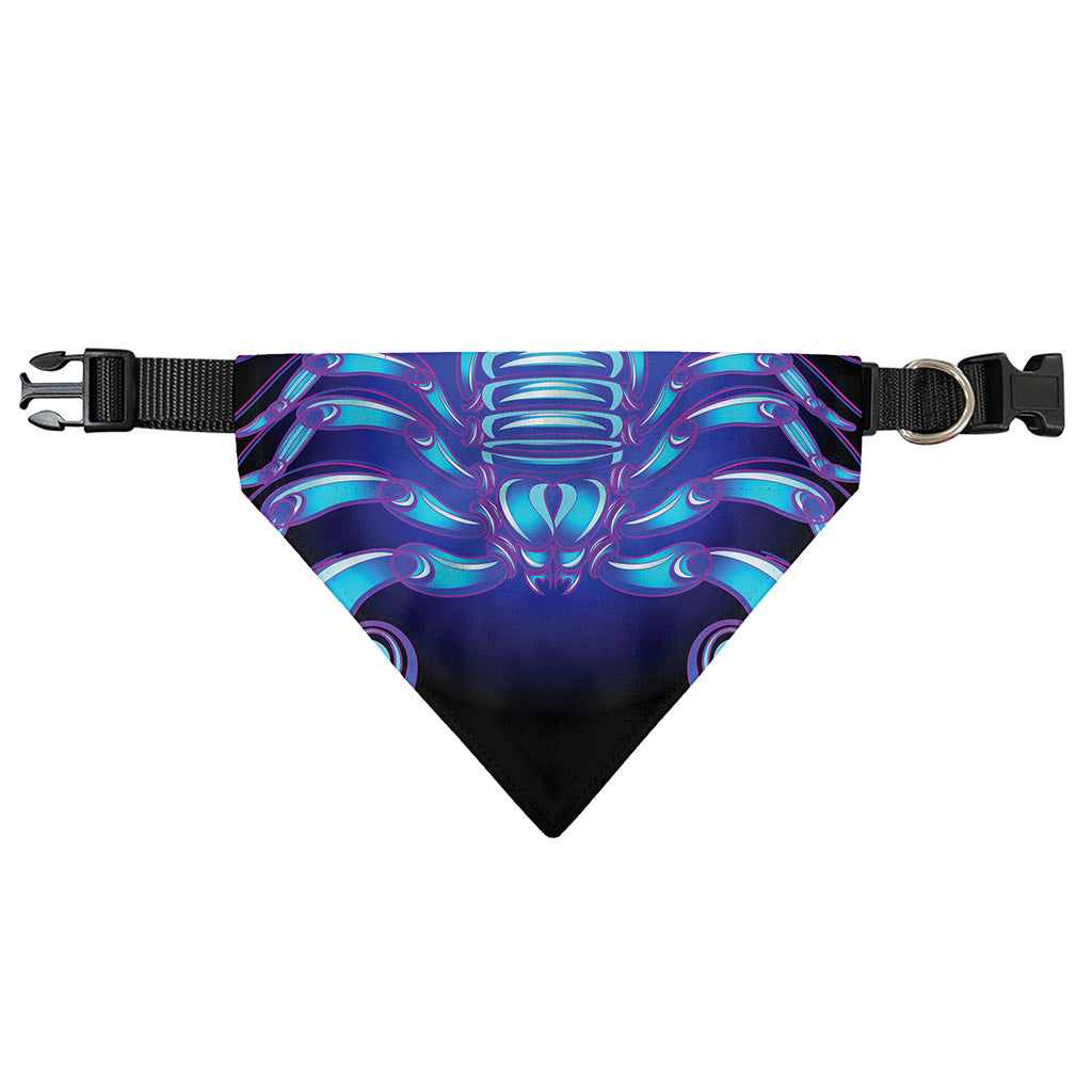 Dark Scorpio Zodiac Sign Print Over The Collar Dog Bandana