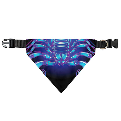 Dark Scorpio Zodiac Sign Print Over The Collar Dog Bandana