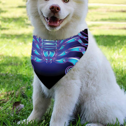 Dark Scorpio Zodiac Sign Print Over The Collar Dog Bandana