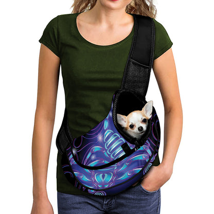 Dark Scorpio Zodiac Sign Print Pet Sling Carrier