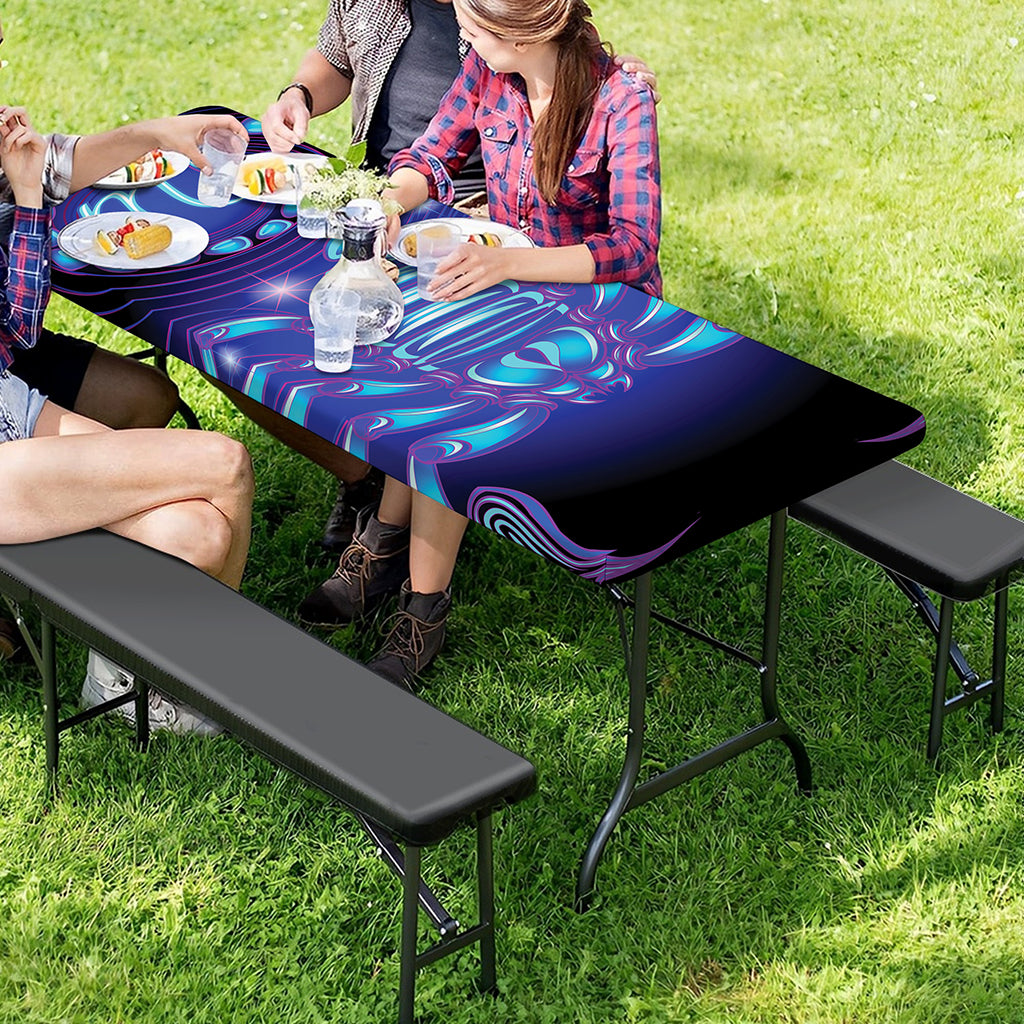 Dark Scorpio Zodiac Sign Print Picnic Table Cover