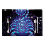 Dark Scorpio Zodiac Sign Print Placemat