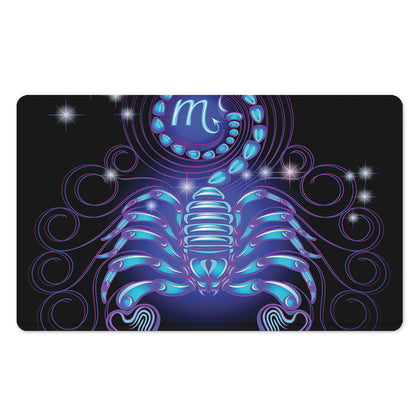 Dark Scorpio Zodiac Sign Print Polyester Doormat
