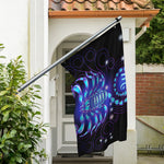 Dark Scorpio Zodiac Sign Print Polyester Flag