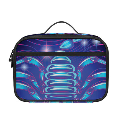 Dark Scorpio Zodiac Sign Print Portable Lunch Bag
