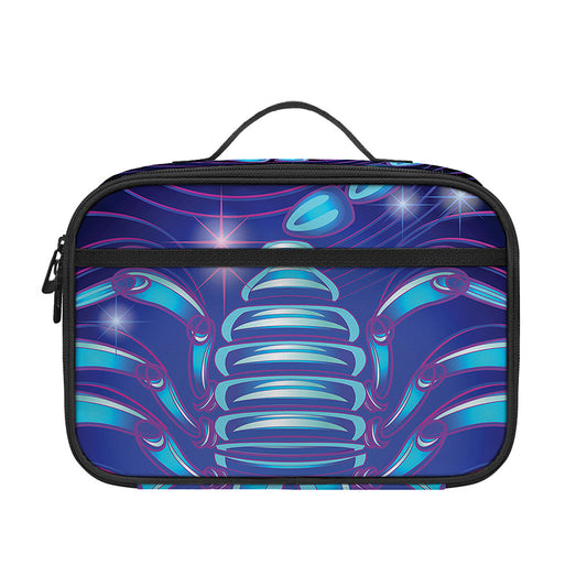 Dark Scorpio Zodiac Sign Print Portable Lunch Bag