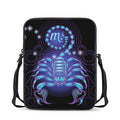 Dark Scorpio Zodiac Sign Print Rectangular Crossbody Bag