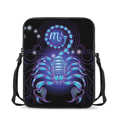 Dark Scorpio Zodiac Sign Print Rectangular Crossbody Bag
