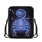 Dark Scorpio Zodiac Sign Print Rectangular Crossbody Bag