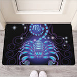 Dark Scorpio Zodiac Sign Print Rubber Doormat