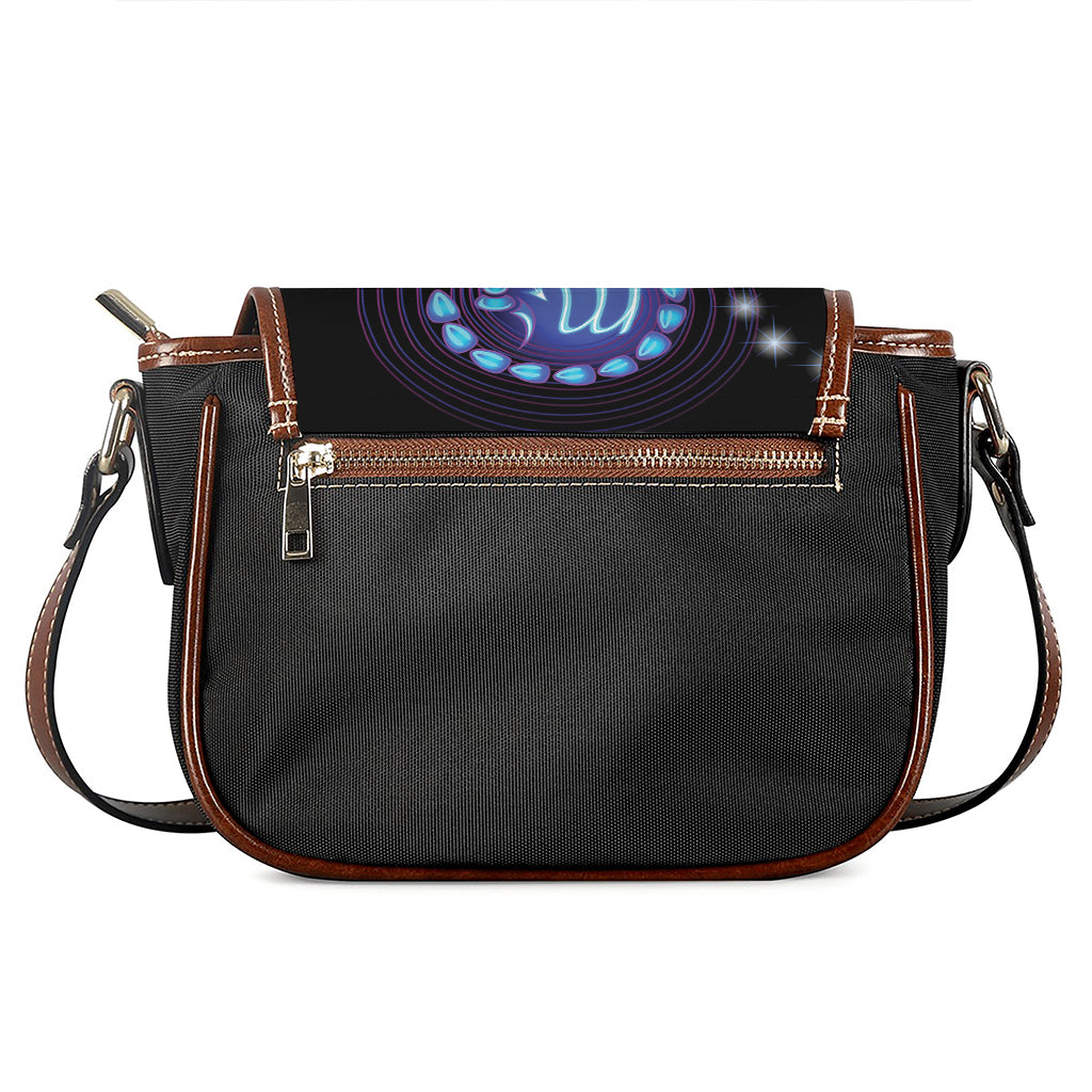 Dark Scorpio Zodiac Sign Print Saddle Bag