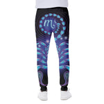 Dark Scorpio Zodiac Sign Print Scuba Joggers