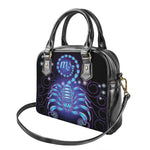 Dark Scorpio Zodiac Sign Print Shoulder Handbag