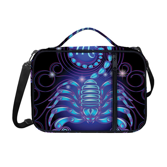 Dark Scorpio Zodiac Sign Print Shoulder Strap Bible Bag