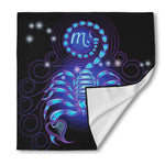 Dark Scorpio Zodiac Sign Print Silk Bandana