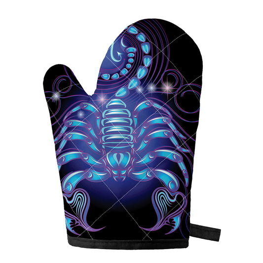 Dark Scorpio Zodiac Sign Print Single Oven Mitt