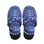 Dark Scorpio Zodiac Sign Print Slippers