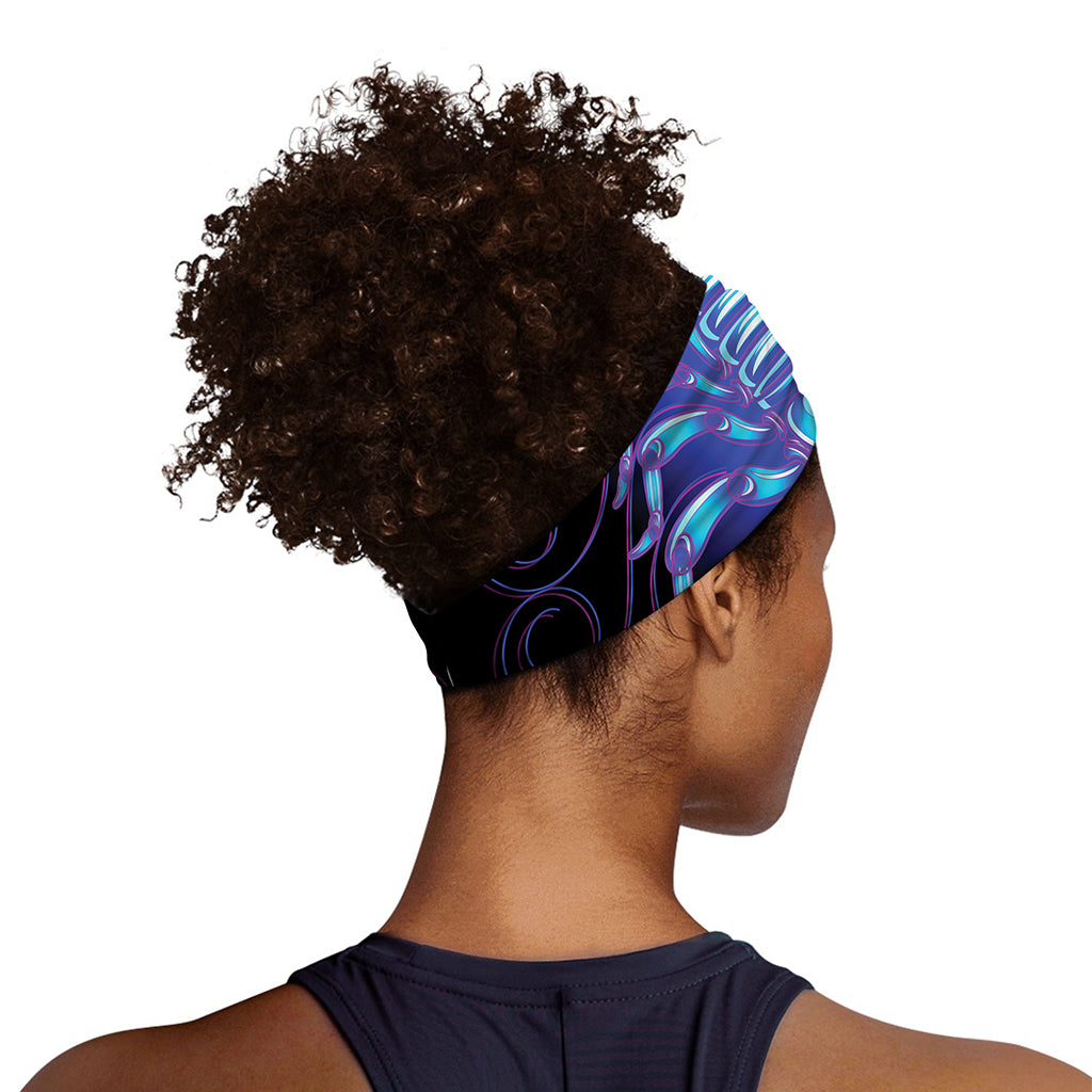 Dark Scorpio Zodiac Sign Print Sports Headband