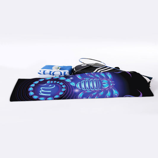Dark Scorpio Zodiac Sign Print Sports Towel