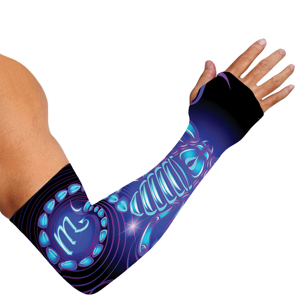 Dark Scorpio Zodiac Sign Print Sun Protection Arm Sleeves