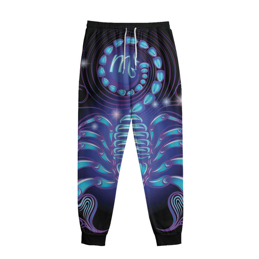 Dark Scorpio Zodiac Sign Print Sweatpants