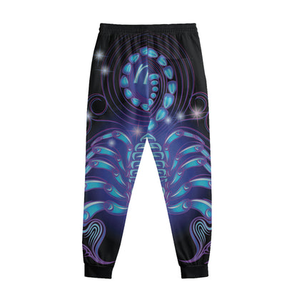 Dark Scorpio Zodiac Sign Print Sweatpants