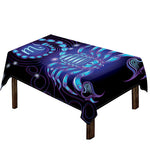 Dark Scorpio Zodiac Sign Print Tablecloth